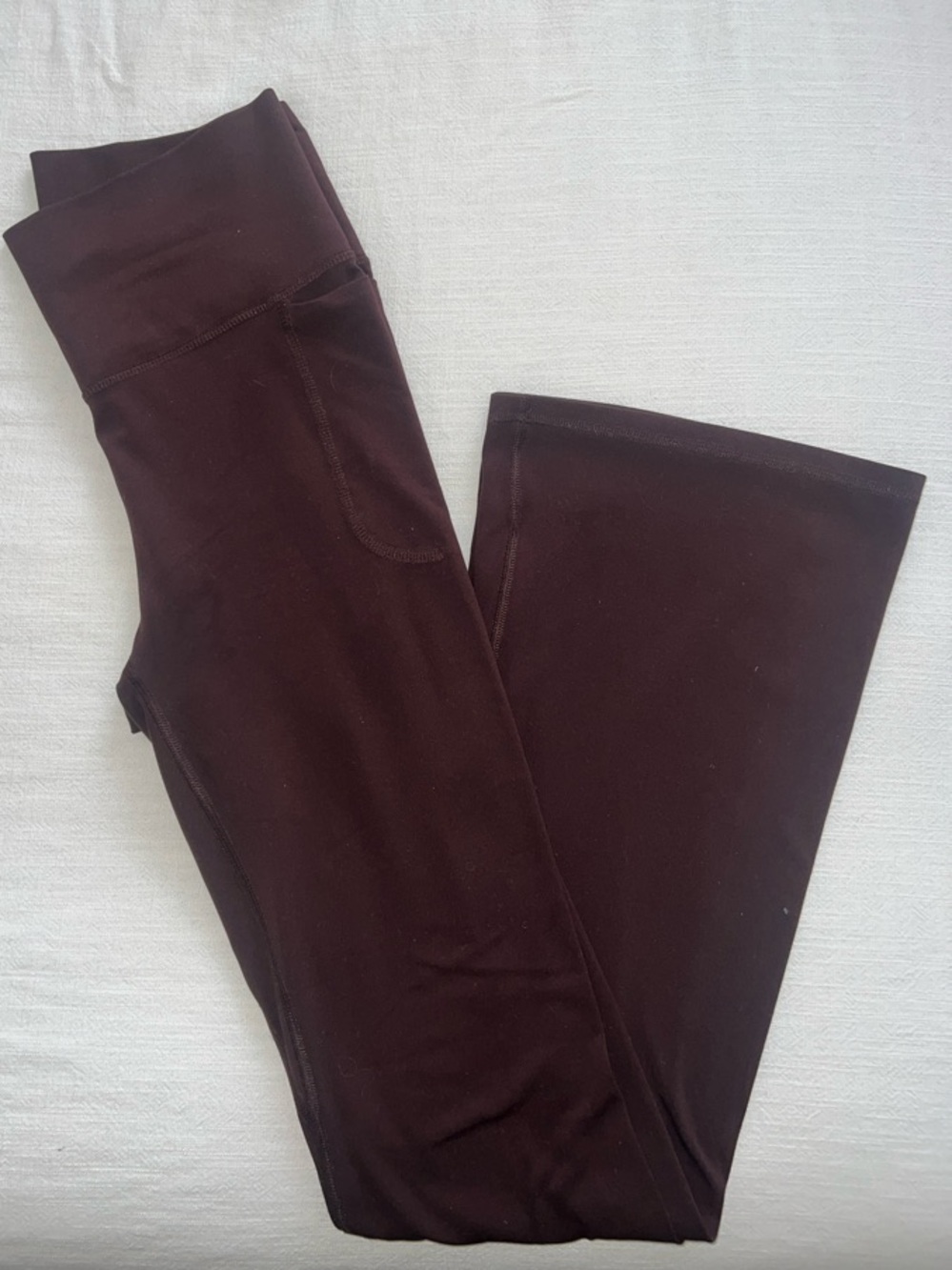 Under Armour Women's High-Rise Flare Leggings in Dark Brown, M